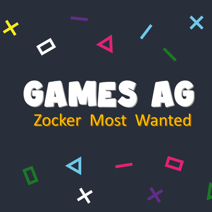 Text: Games AG Zocker Most Wanted.
