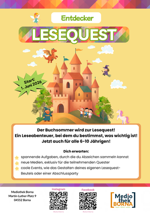 Lesequest - Entdecker Plakat